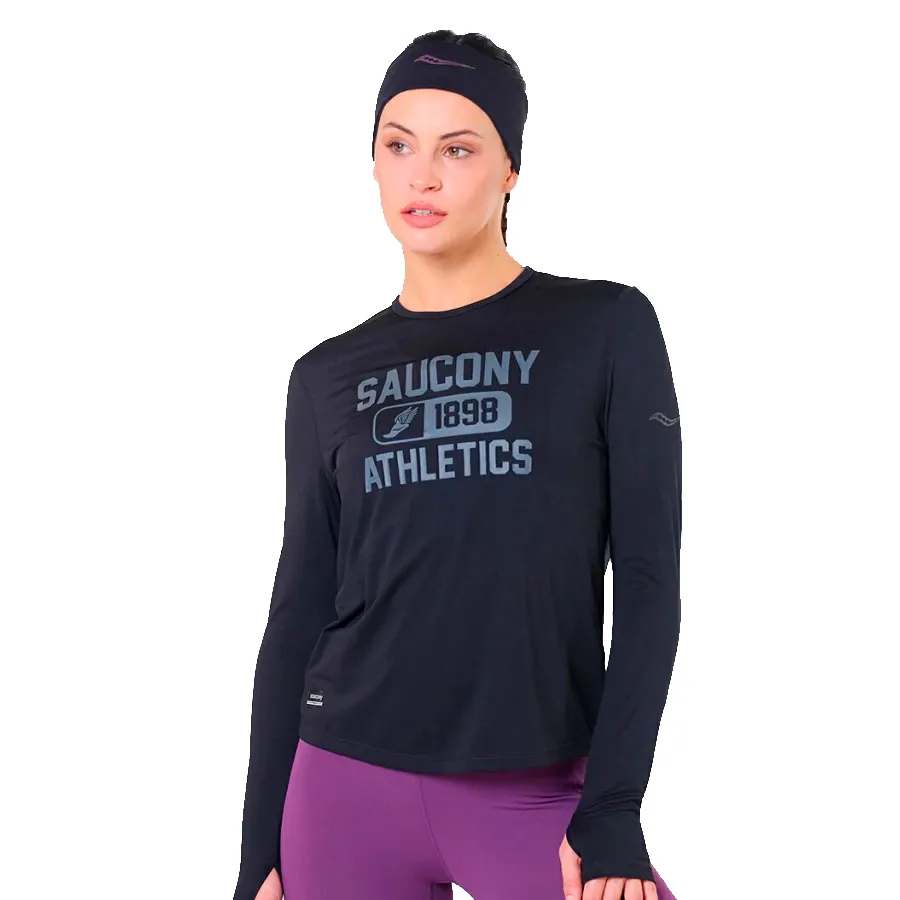 Imagen 0 de 3 de Remera Saucony Stopwatch Graphic-NEGRO
