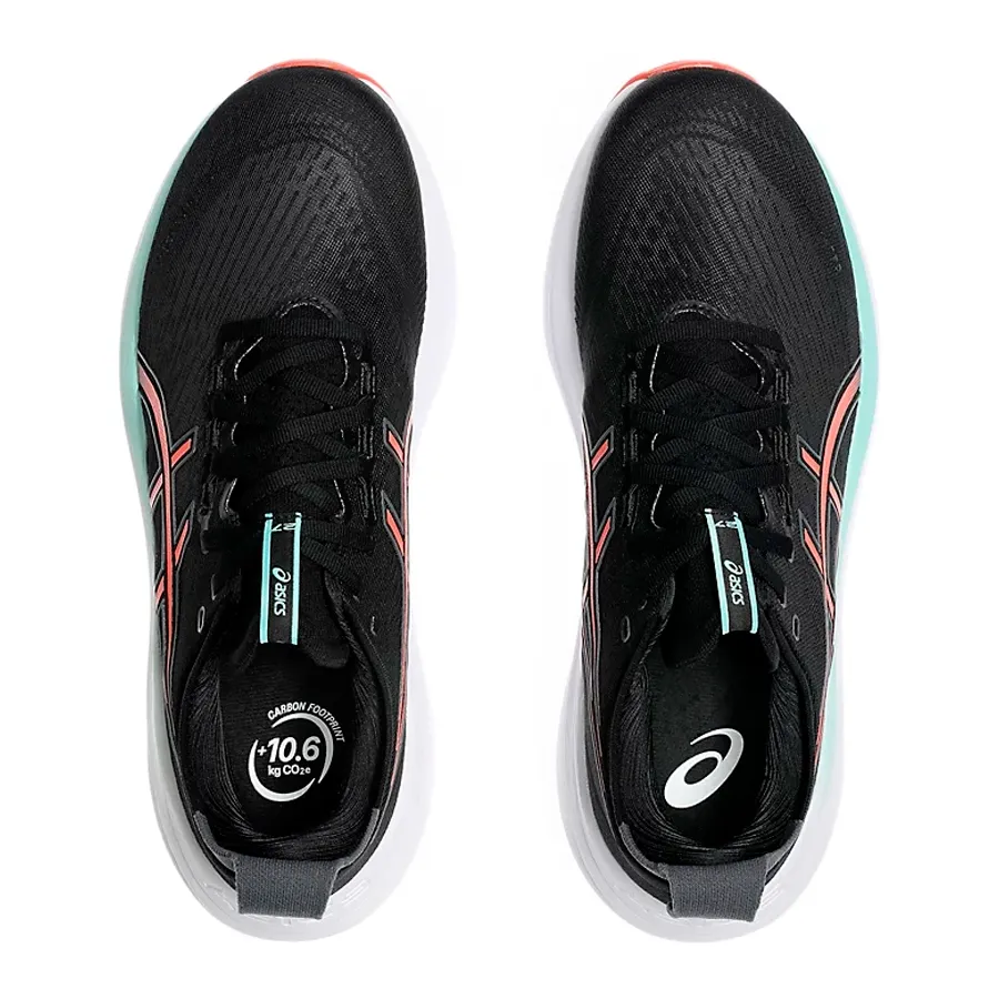 Imagen 4 de 7 de Zapatillas Asics Gel Nimbus 27-NEGRO/CORAL/AQUA
