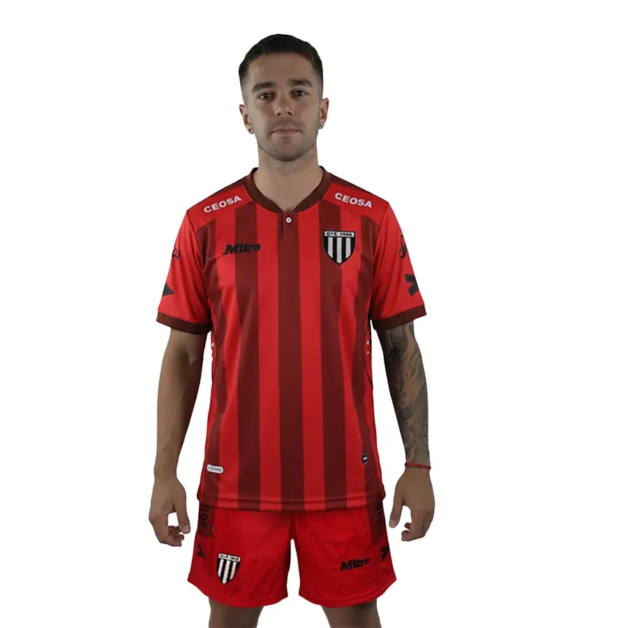 Imagen 0 de 1 de Short Mitre Alternativo II Oficial Gimnasia y Esgrima 25-ROJO