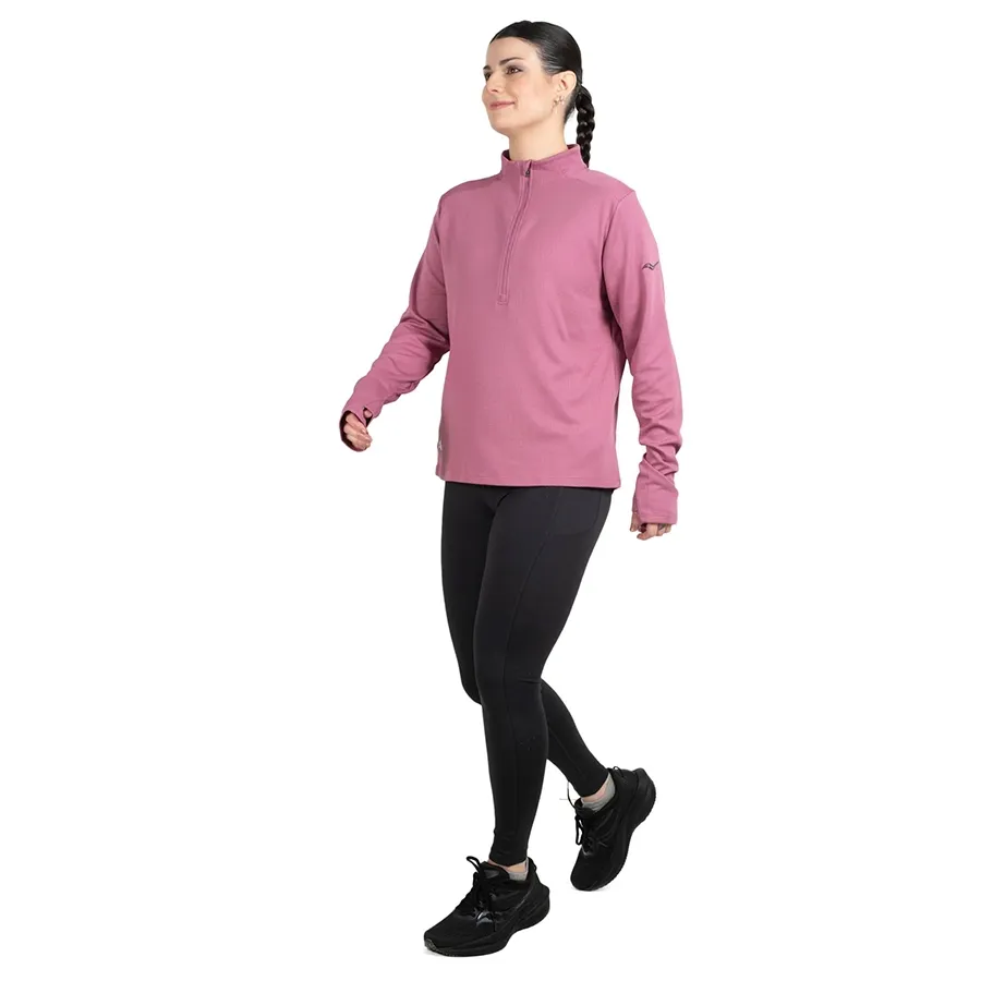 Imagen 3 de 4 de Buzo Saucony triumph 3D 1/2 Zip-VIOLETA