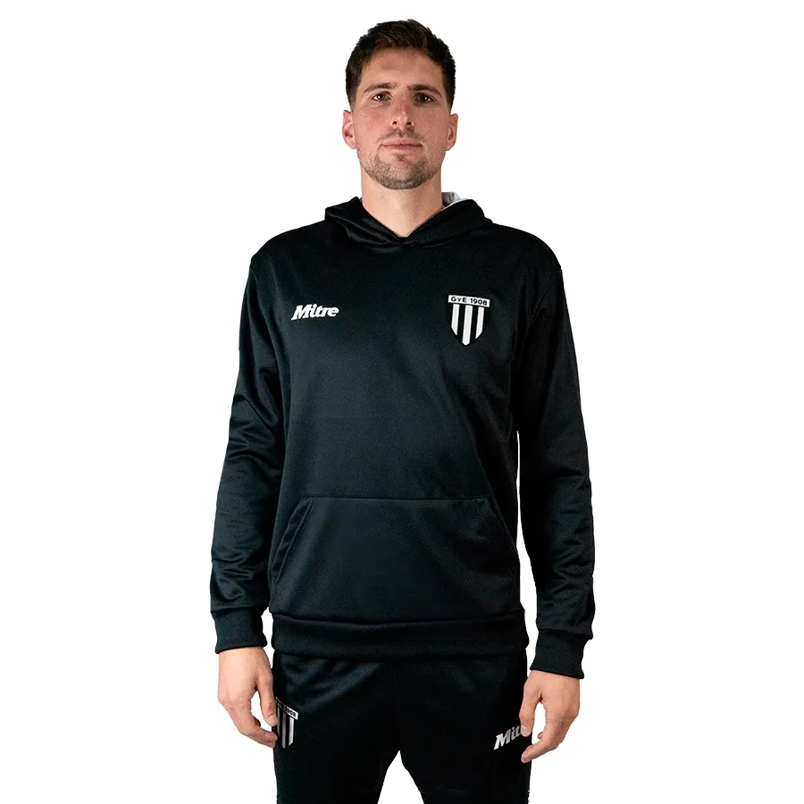 Imagen 0 de 5 de Buzo Mitre Canguro Gimnasia y Esgrima-NEGRO/BLANCO