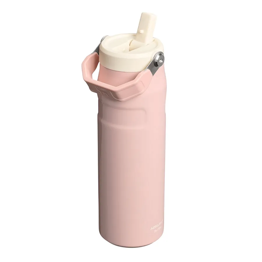 Imagen 1 de 4 de Botella Térmica Stanley Iceflow Flip Colección Oasis-ROSA/BLANCO
