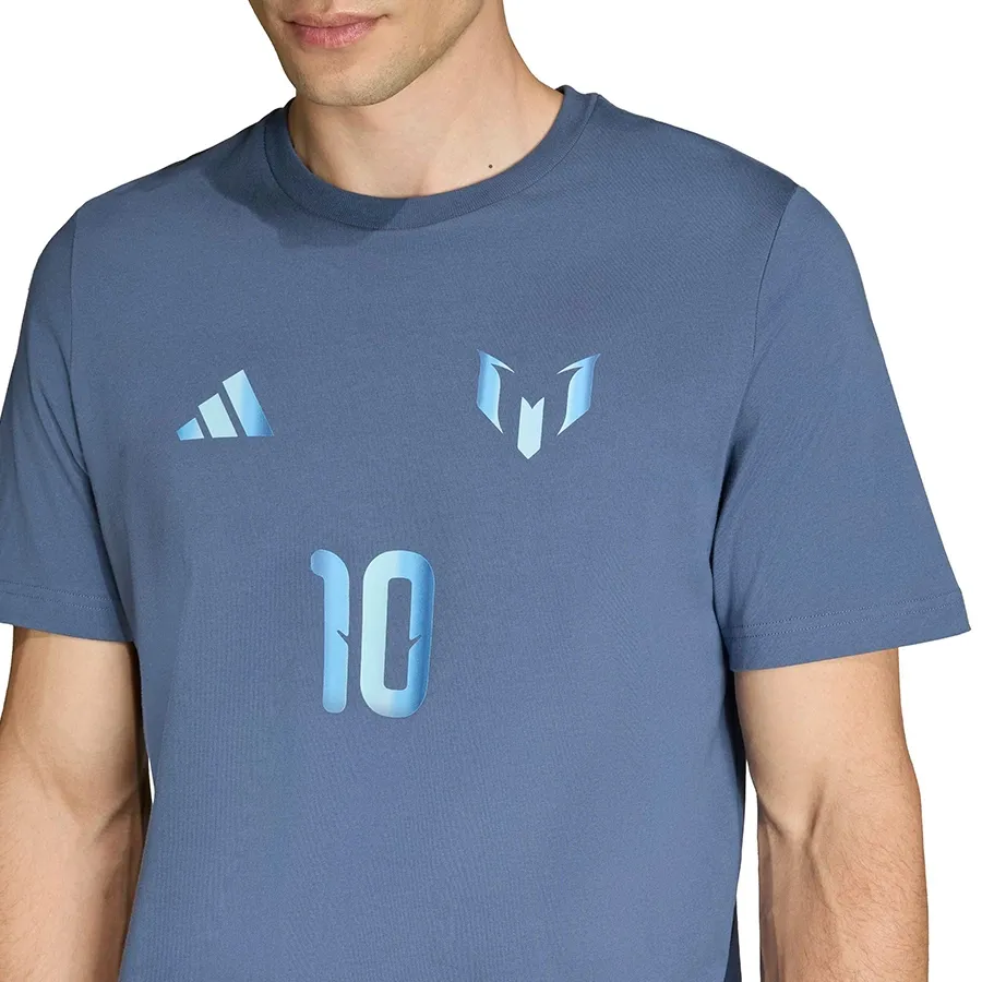 Imagen 3 de 5 de Remera adidas Graphic Messi-MARINO