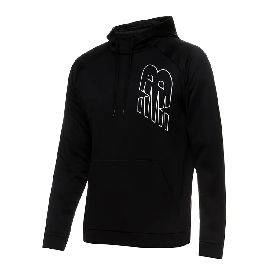Imagen 2 de 5 de Campera New Balance Tenacity Fleece Pull-NEGRO