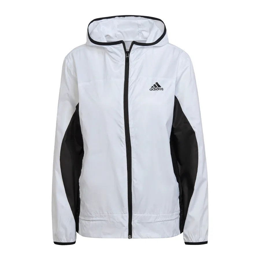 Imagen 1 de 4 de Campera adidas Rompevientos Logo-BLANCO/NEGRO