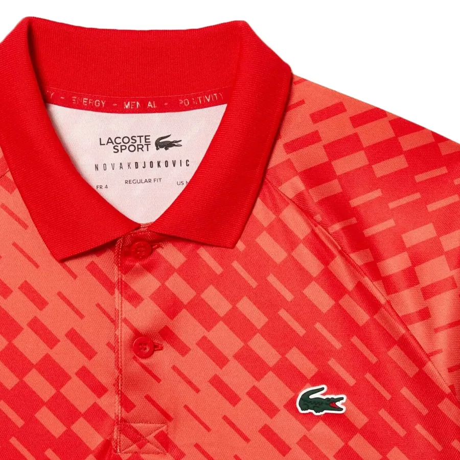 Imagen 4 de 5 de Remera Lacoste Novak Djokovic-ROJO/NARANJA