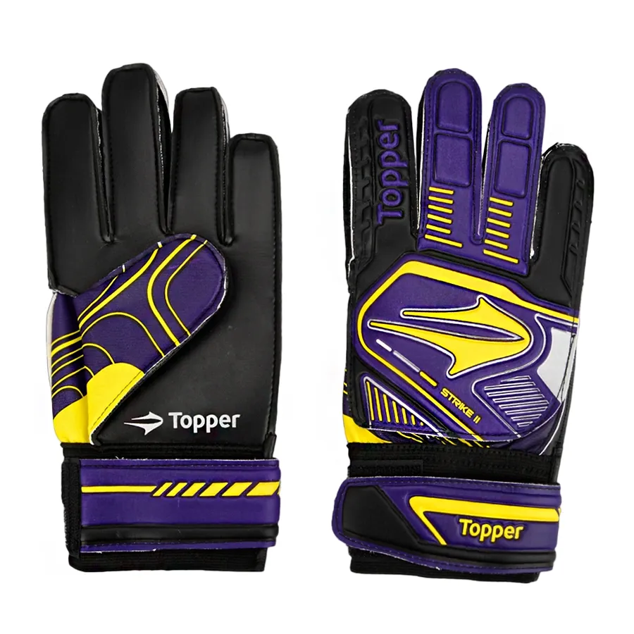 Imagen 1 de 3 de Guantes Topper Luva Strike II-VIOLETA/AMARILLO/NEGRO