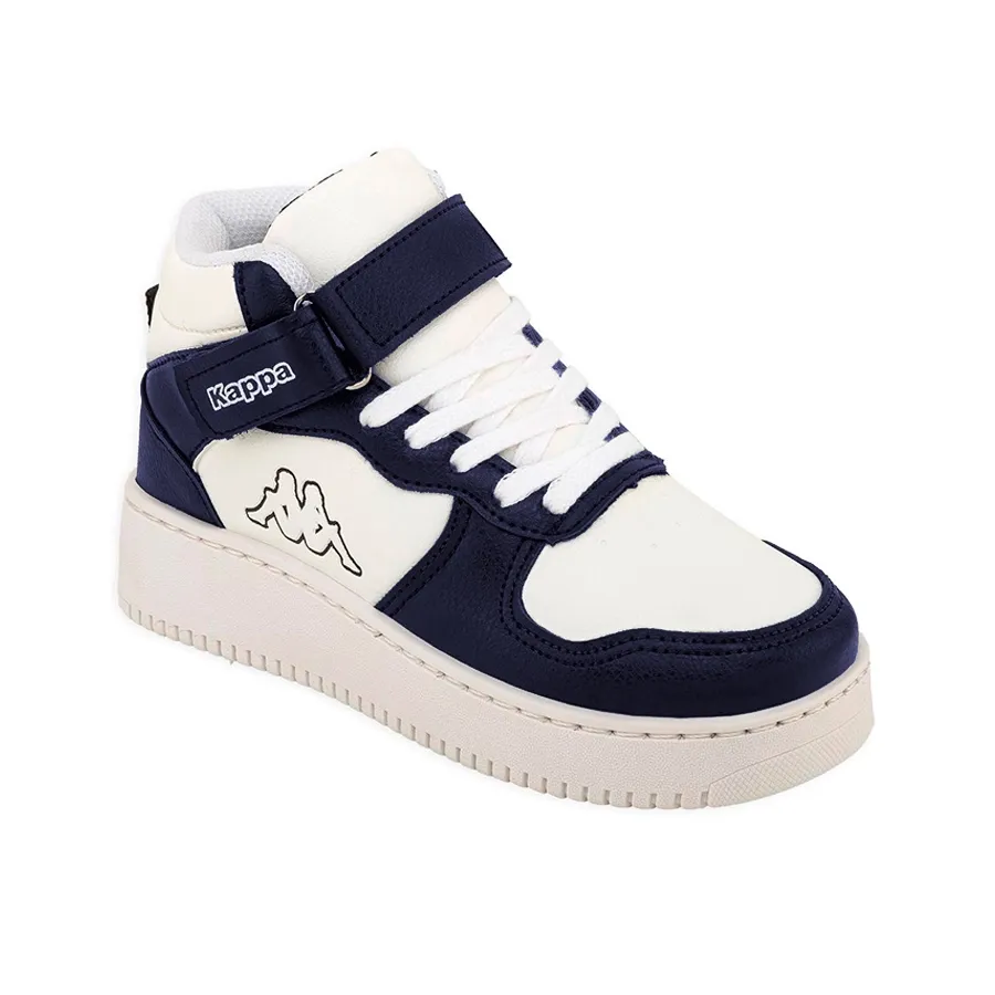 Imagen 1 de 4 de Zapatillas Kappa Logo Linate Mid Velcro Kids-BLANCO/MARINO