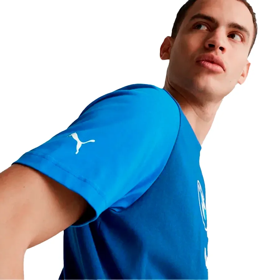 Imagen 3 de 4 de Remera Puma Bmw Mms Essentials-AZUL/BLANCO/ROJO