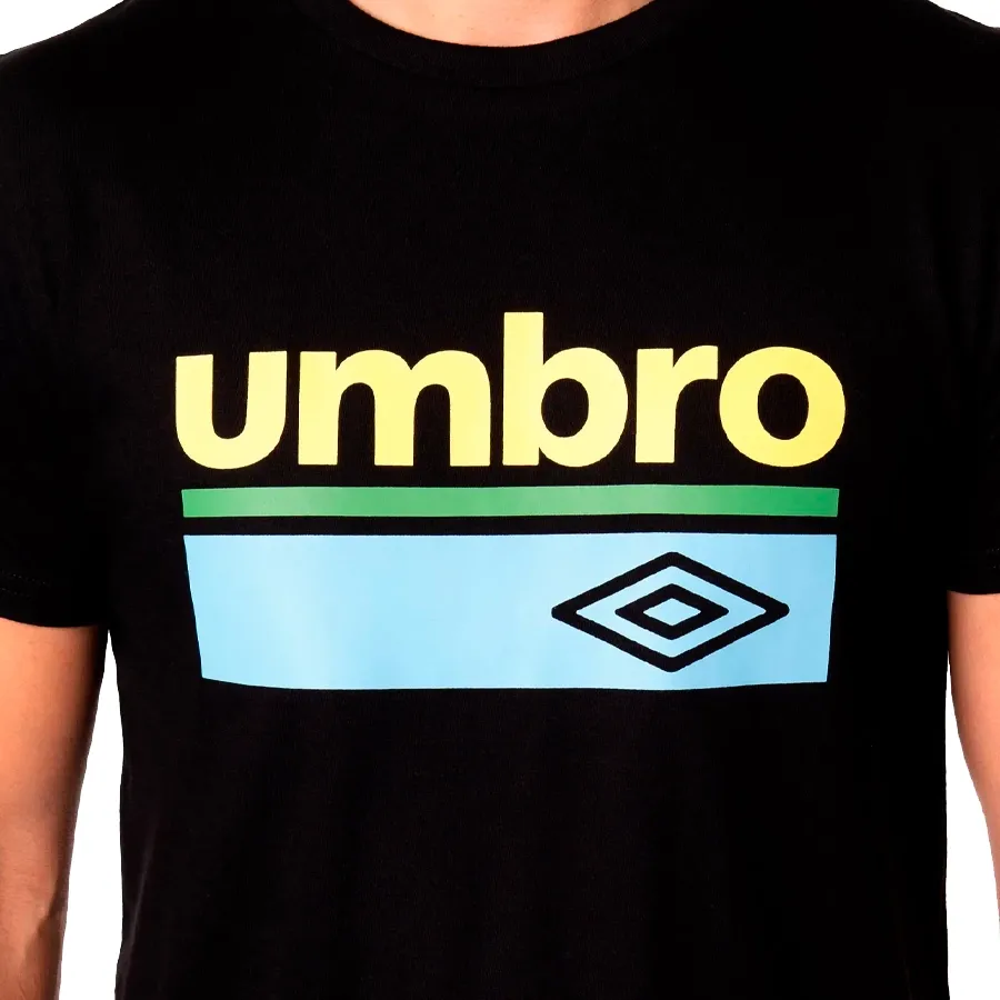 Imagen 3 de 4 de Remera Umbro 1924-NEGRO/AMARILLO/CELESTE