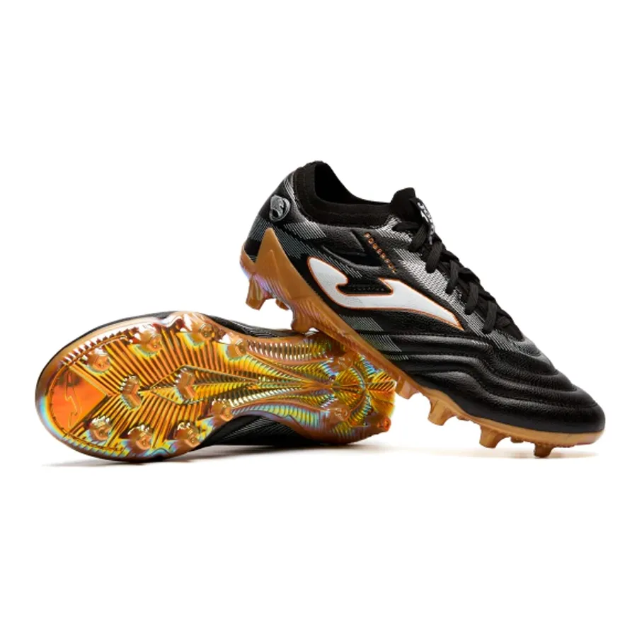 Imagen 6 de 7 de Botines Joma Powerful Cup FG-NEGRO/DORADO