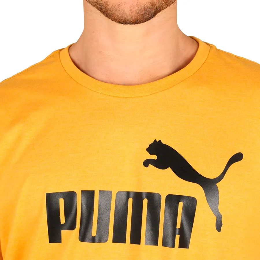 Imagen 2 de 3 de Remera Puma Ess Heather-AMARILLO