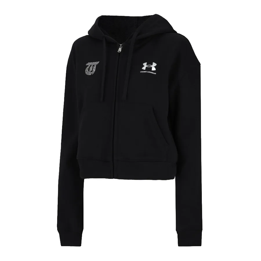 Imagen 0 de 4 de Campera Under Armour Tini Crop-NEGRO