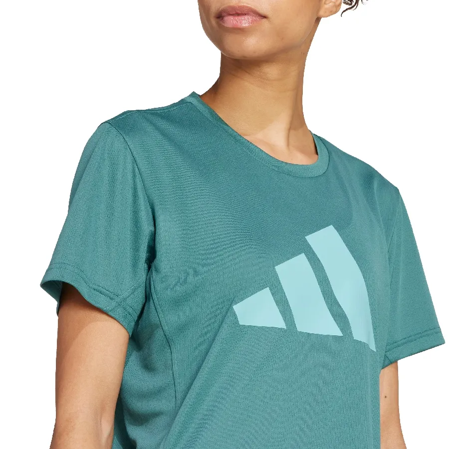 Imagen 3 de 5 de Remera adidas Run It-VERDE AGUA