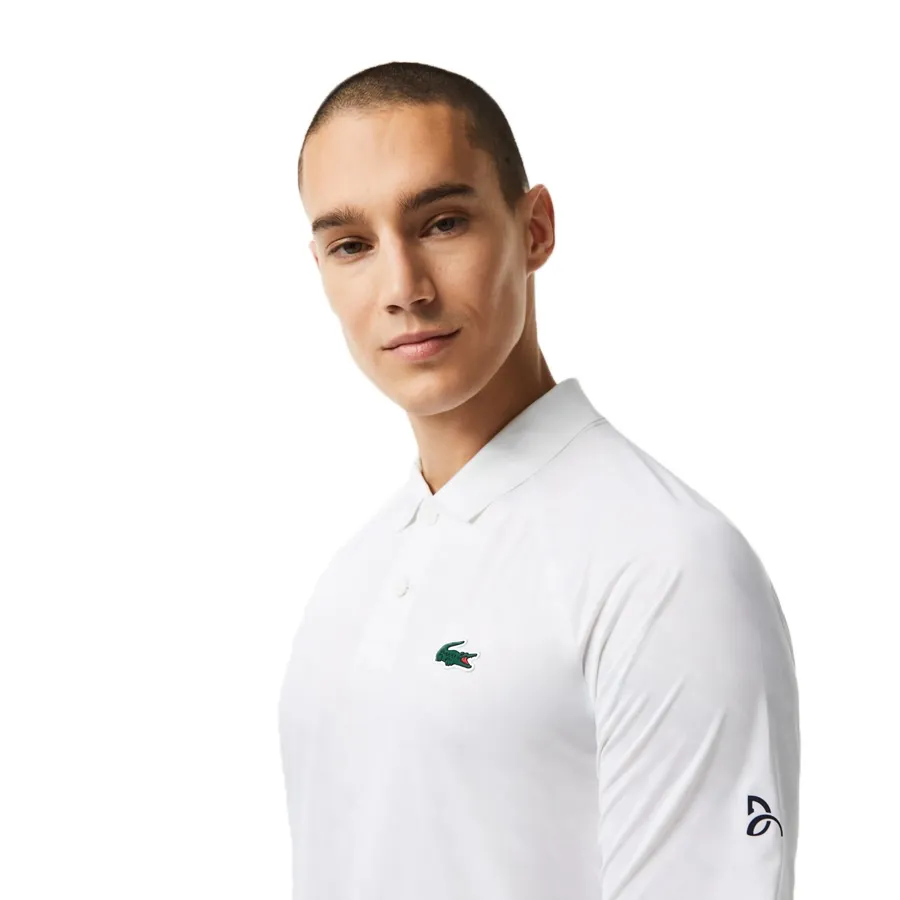 Imagen 3 de 5 de Remera Lacoste Novak Djokovic-BLANCO
