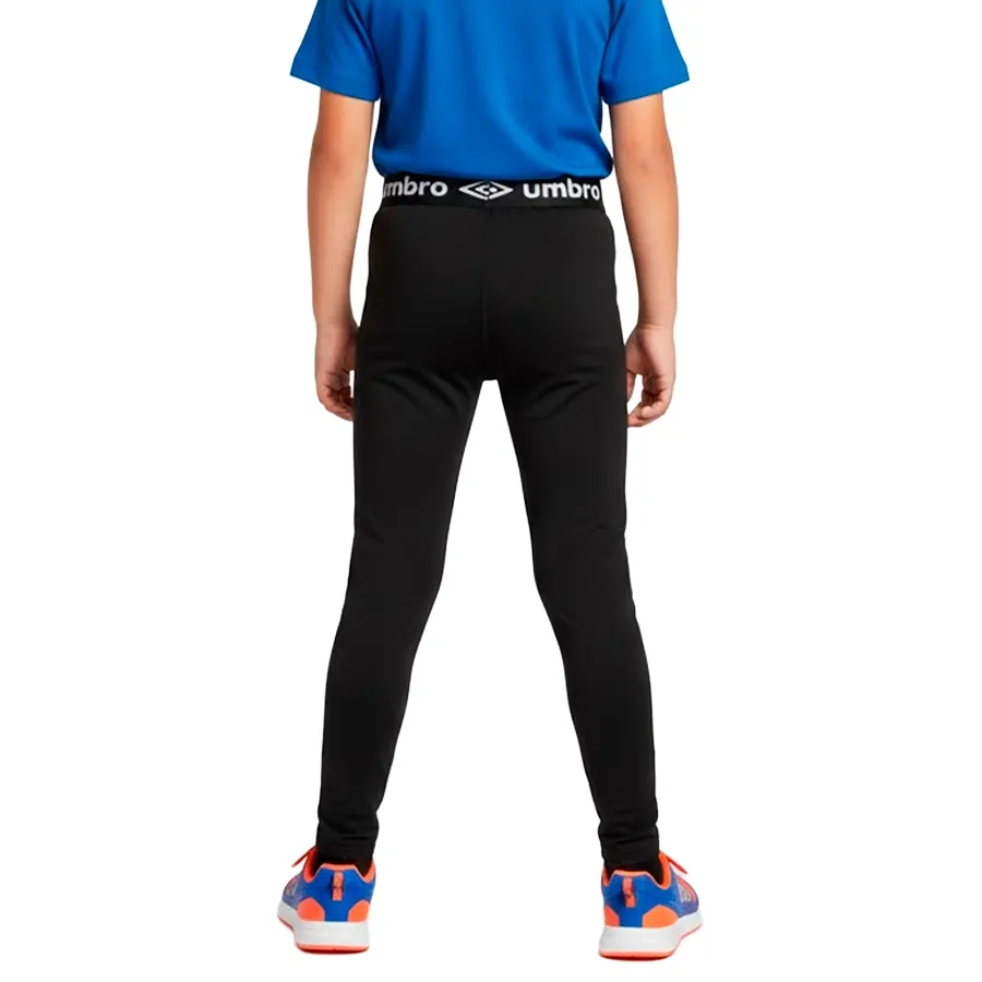 Imagen 3 de 6 de Calza Umbro Kids Térmica-NEGRO/BLANCO