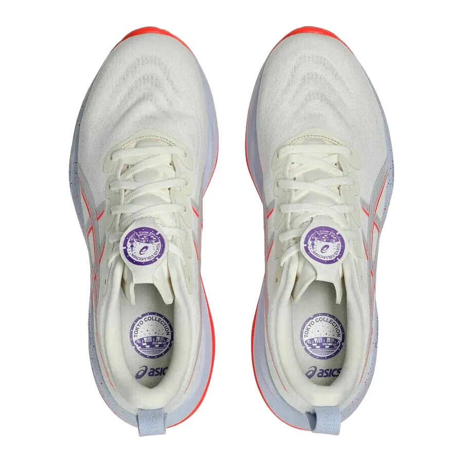 Imagen 2 de 5 de Zapatillas Asics Gel-Cumulus 27 Tokyo-HUESO/CORAL/MORADO