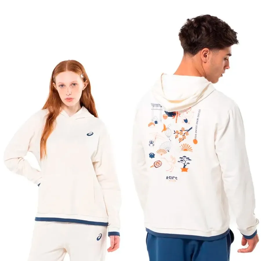 Imagen 1 de 5 de Buzo Asics Japanese Topics-BLANCO