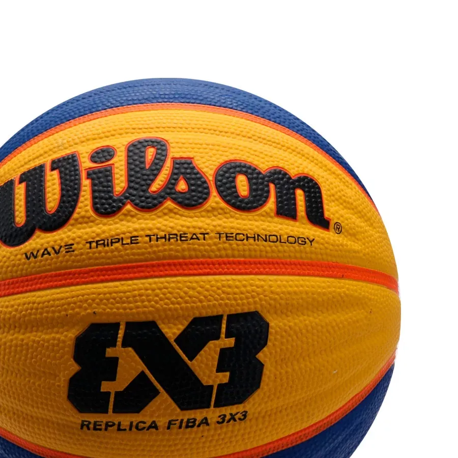 Imagen 1 de 2 de Pelota Wilson Fiba 3 X3 Replica Rbr Basket-AZUL/AMARILLO
