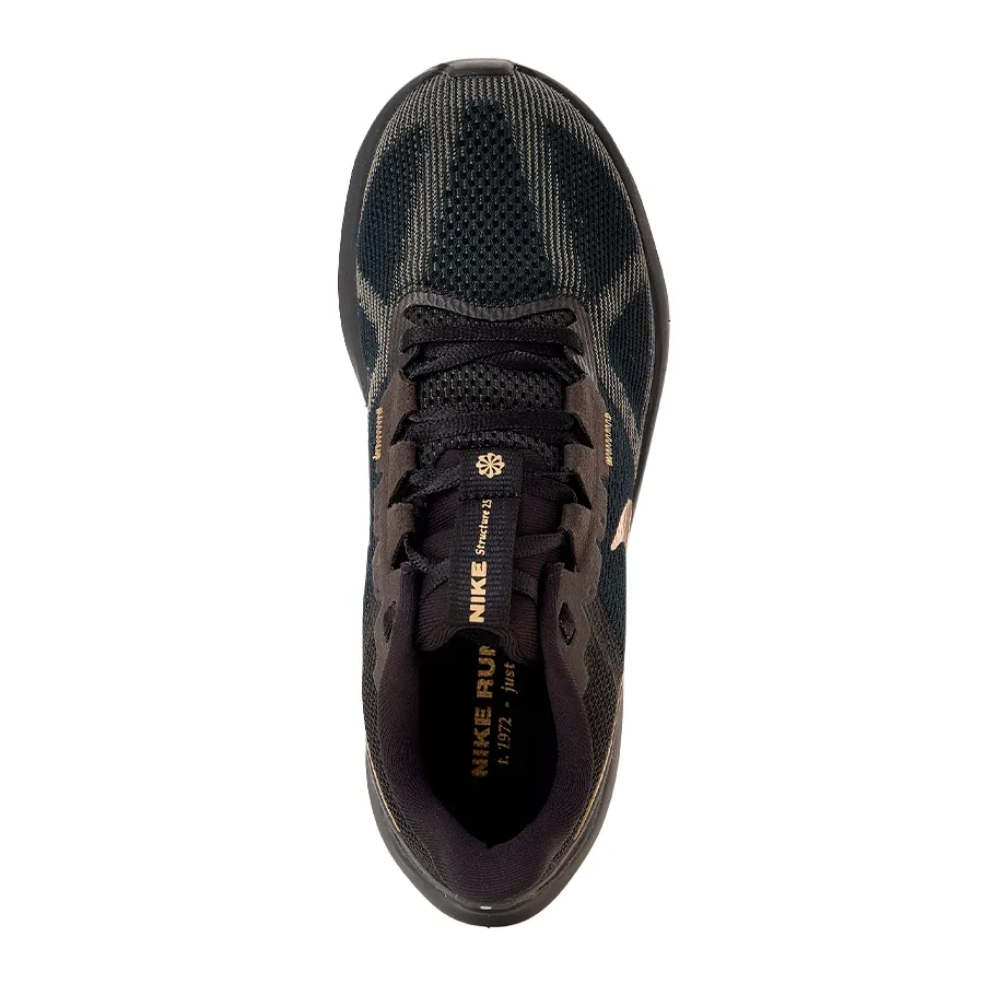 Imagen 2 de 4 de Zapatillas Nike Structure 25-NEGRO/DORADO