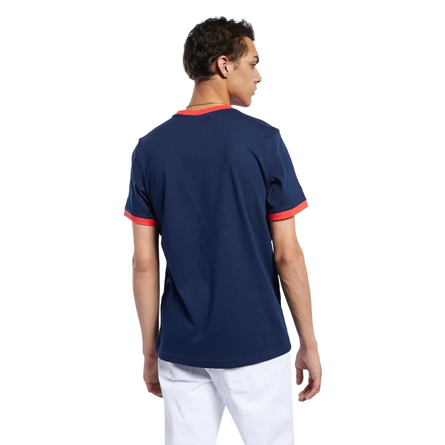 Imagen 3 de 5 de Remera Reebok Classics Ringer-AZUL/NARANJA/BLANCO