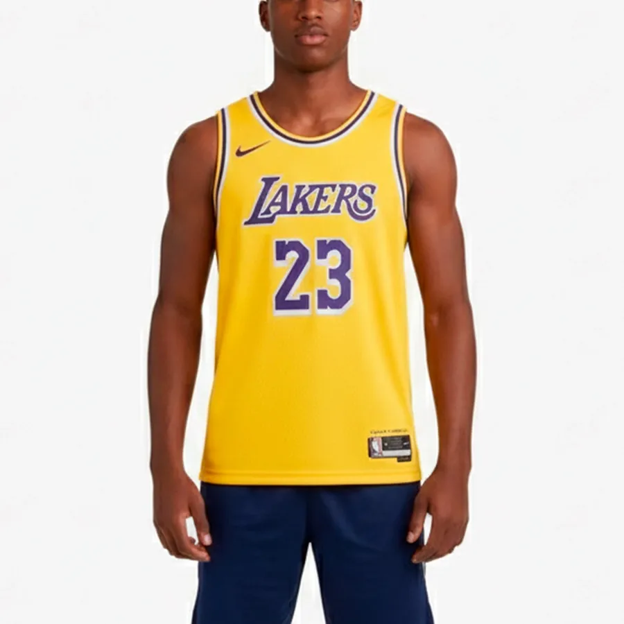 Imagen 0 de 4 de Musculosa Nike Los Angeles Lakers Icon Edition 22/23-AMARILLO/MORADO
