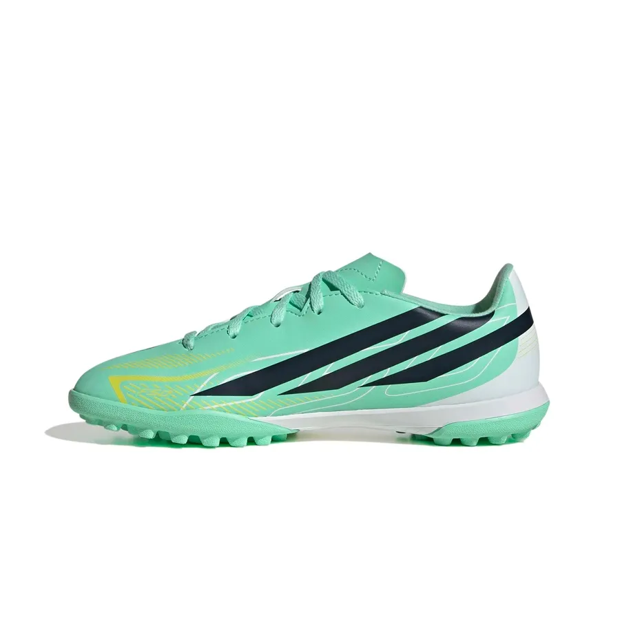Imagen 1 de 7 de Botines Multitapón adidas F50 Hyperfast Club Tf-TURQUESA-NEGRO-AMARILLO-FLUOR