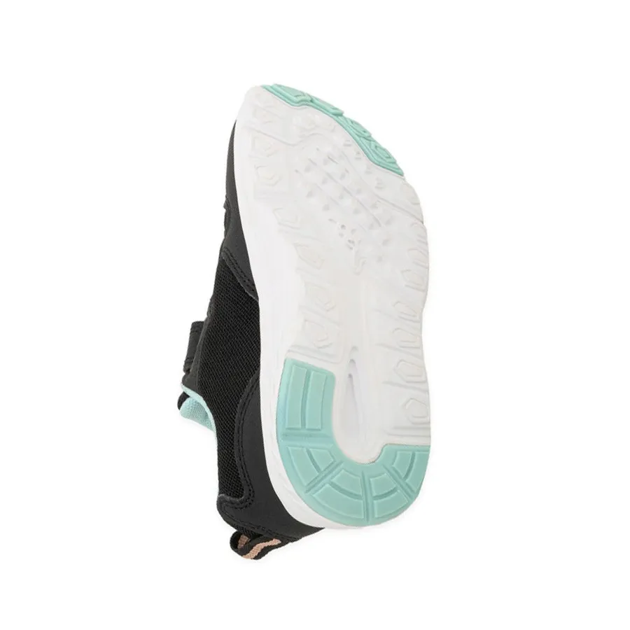 Imagen 3 de 4 de Zapatillas Kappa Logo Delvis-NEGRO/TURQUESA