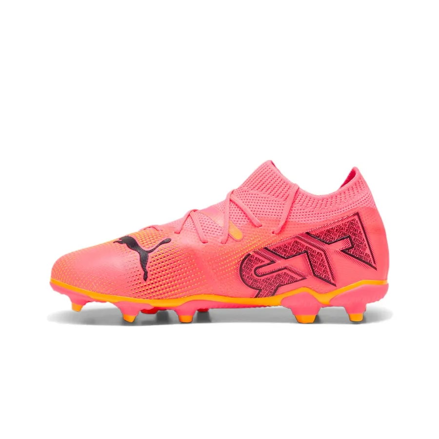 Imagen 1 de 4 de Botines Puma 7 Future Match Fg Ag Jr-ROSA FLUOR/NEGRO