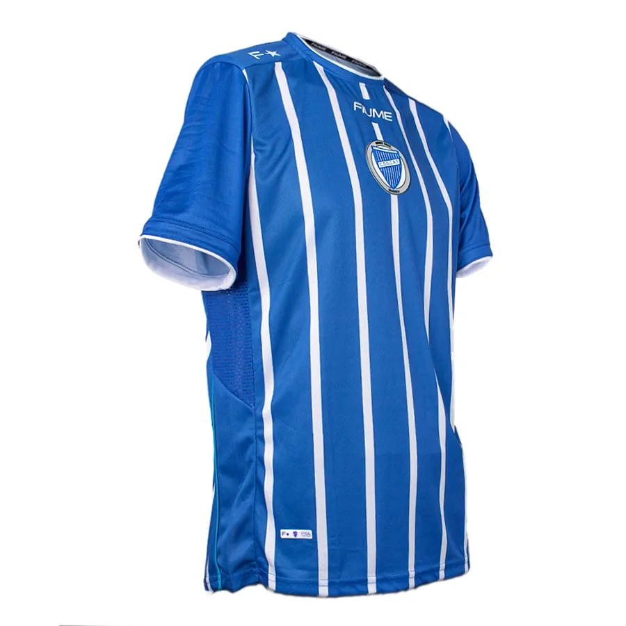 Imagen 1 de 4 de Camiseta Fiume Sport Oficial 22 Godoy Cruz-AZUL/BLANCO