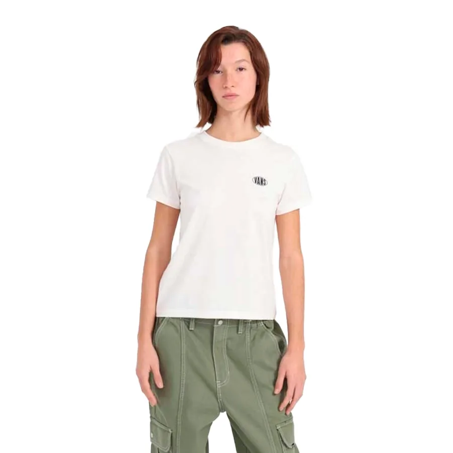 Imagen 0 de 4 de Remera Vans Oval SS Crew-BLANCO/NEGRO