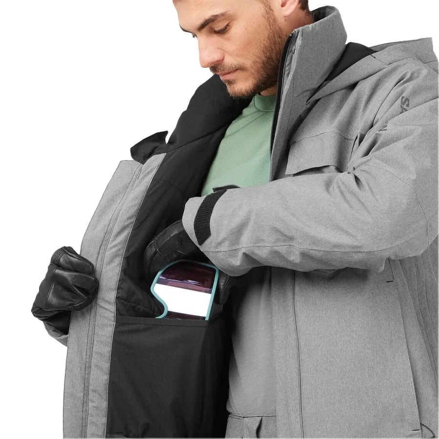 Imagen 1 de 8 de Campera Salomon Stance Cargo-GRIS