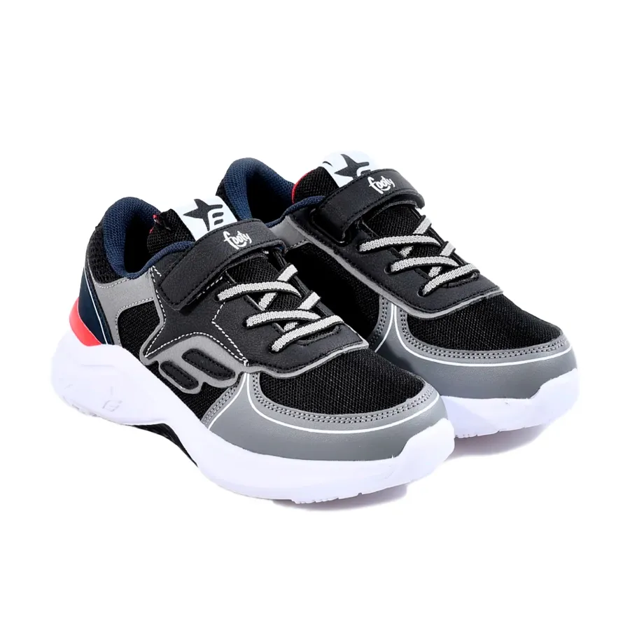 Imagen 2 de 4 de Zapatillas Footy Top-NEGRO/GRIS/ROJO