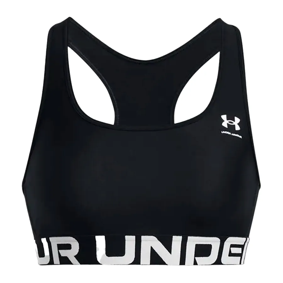Imagen 2 de 6 de Top Under Armour HeatGear Armour Mid Branded-NEGRO/BLANCO
