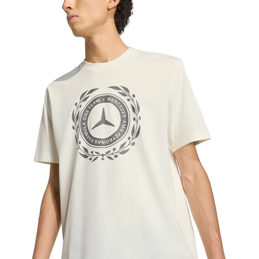 Imagen 3 de 5 de Remera adidas Mercedes-AMG Petronas-BLANCO/GRIS