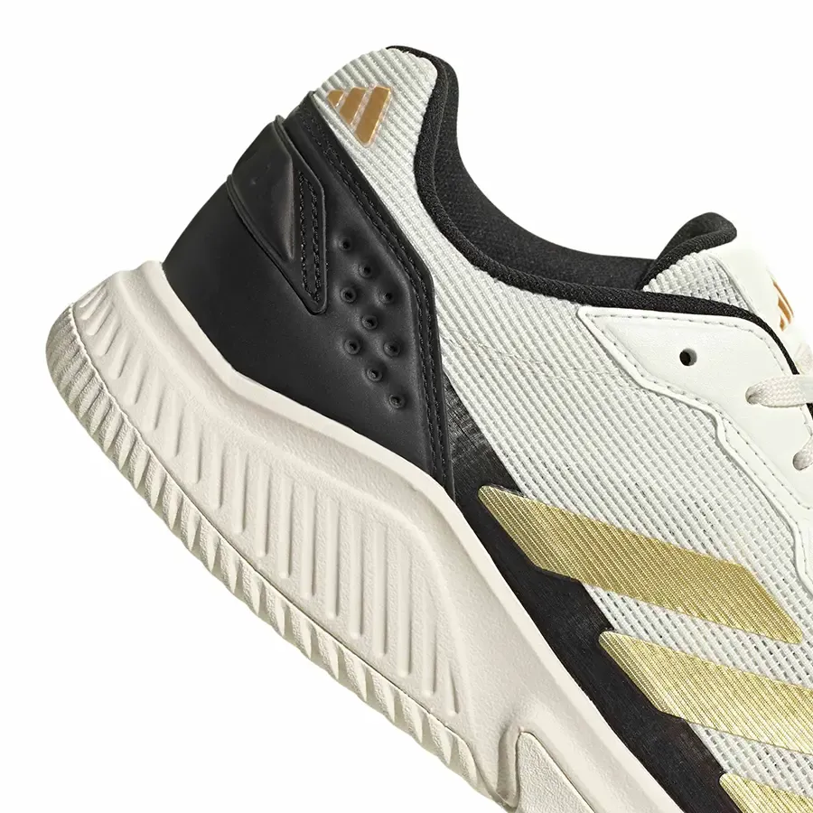 Imagen 5 de 7 de Zapatillas adidas Courtquik Pádel-BLANCO/NEGRO/DORADO