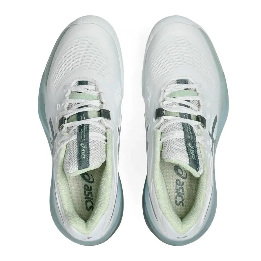 Imagen 3 de 5 de Zapatillas Asics Gel Resolution X Clay-BLANCO/VERDE