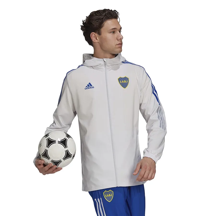 Imagen 2 de 5 de Campera adidas Presentación Tiro Boca Juniors-BLANCO/AZUL/AMARILLO