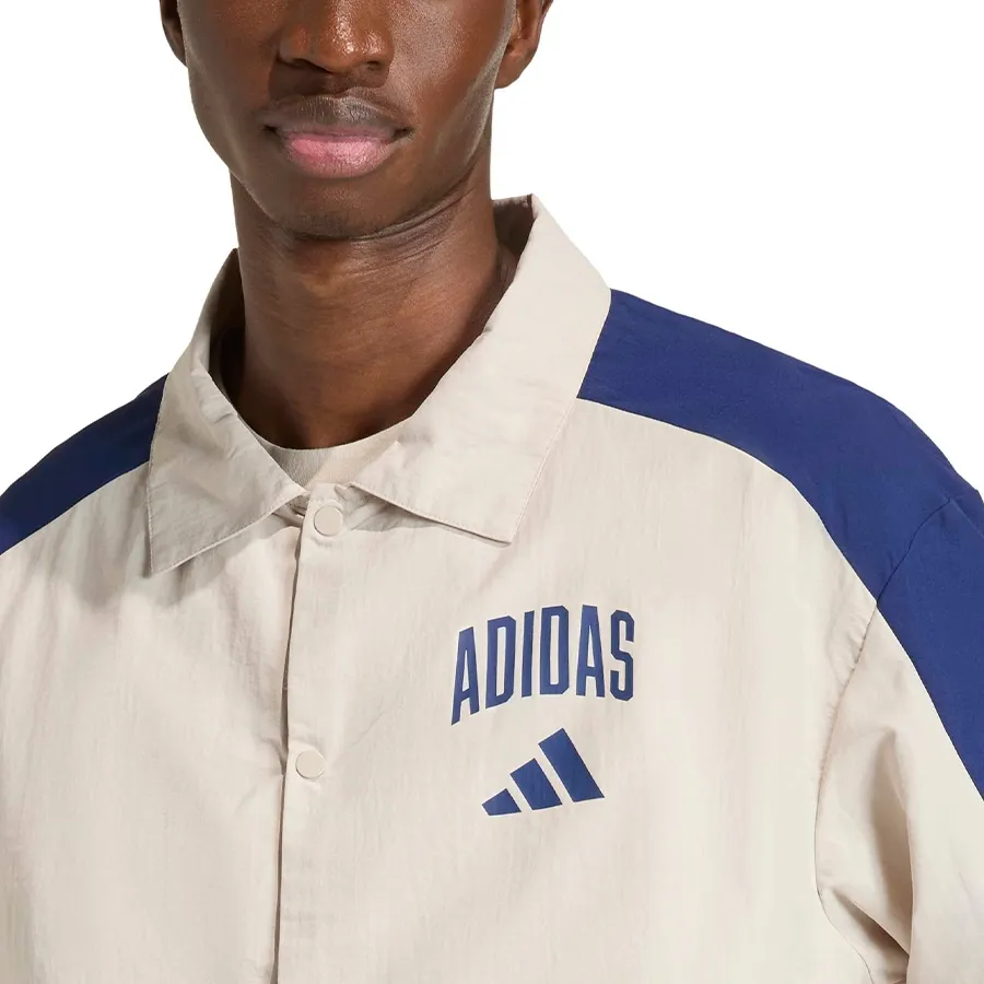 Imagen 3 de 6 de Campera adidas Collegiate Coach-HUESO/AZUL