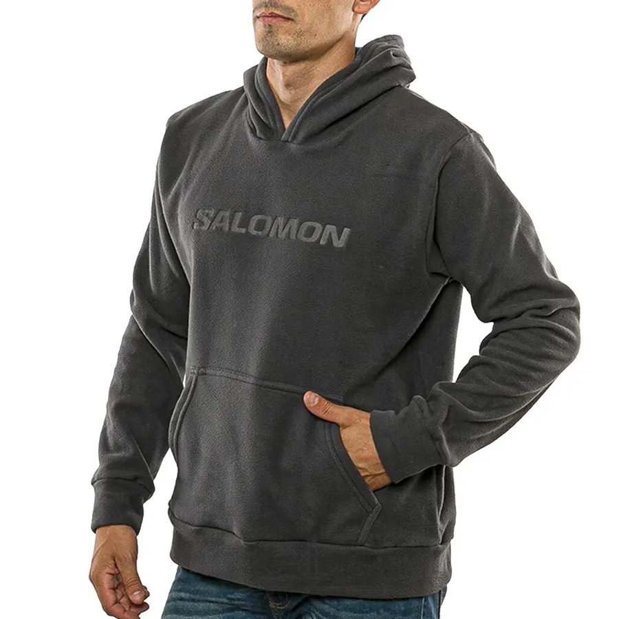 Imagen 1 de 4 de Buzo Salomon Polar Lt Hoodie-GRAFITO