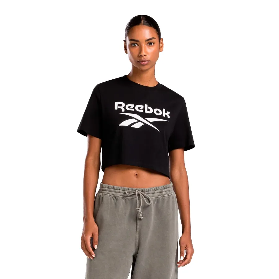 Imagen 1 de 5 de Remera Reebok Ri Bl Crop-NEGRO/BLANCO
