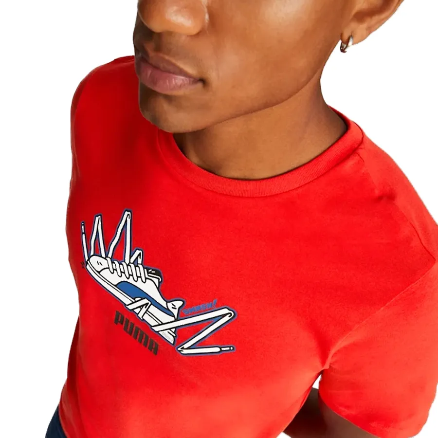 Imagen 1 de 5 de Remera Puma Sneaker Graphic-ROJO
