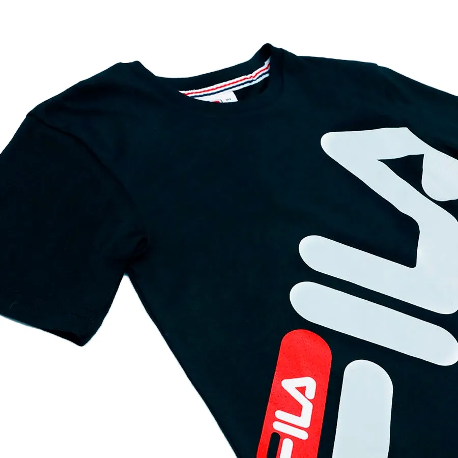 Imagen 2 de 3 de Remera Fila Juvenil Logotipe-MARINO/BLANCO