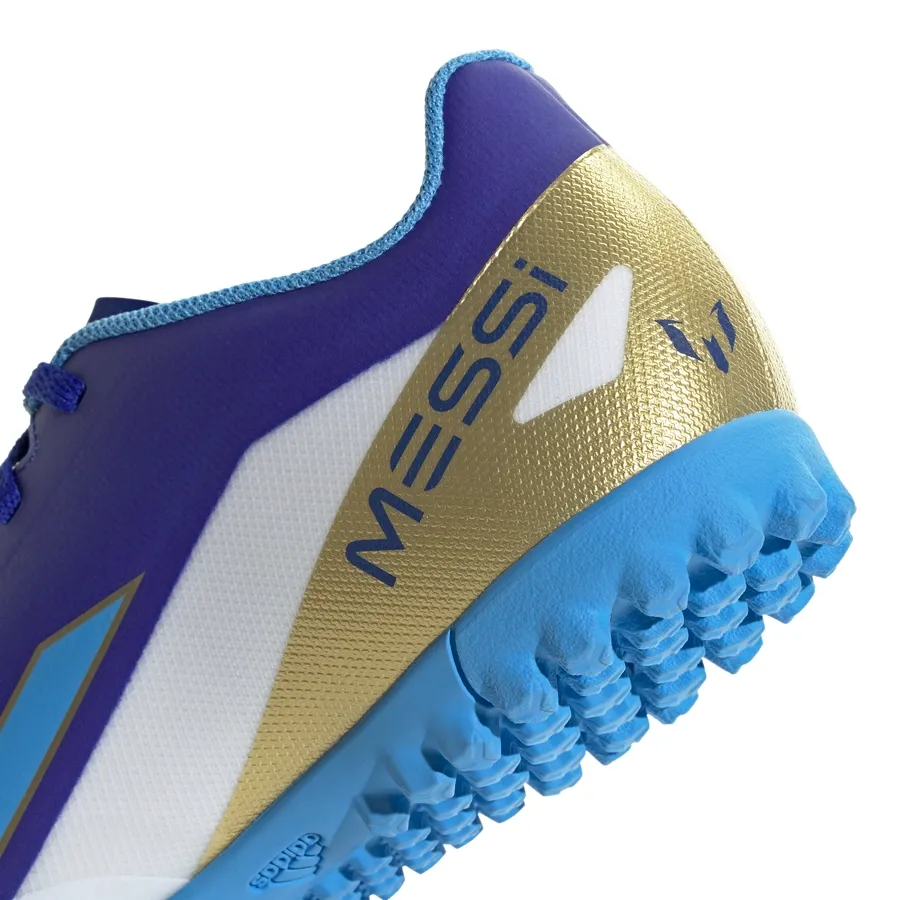 Imagen 5 de 7 de Botines adidas X Crazyfast Club Tf-AZUL/CELESTE/DORADO