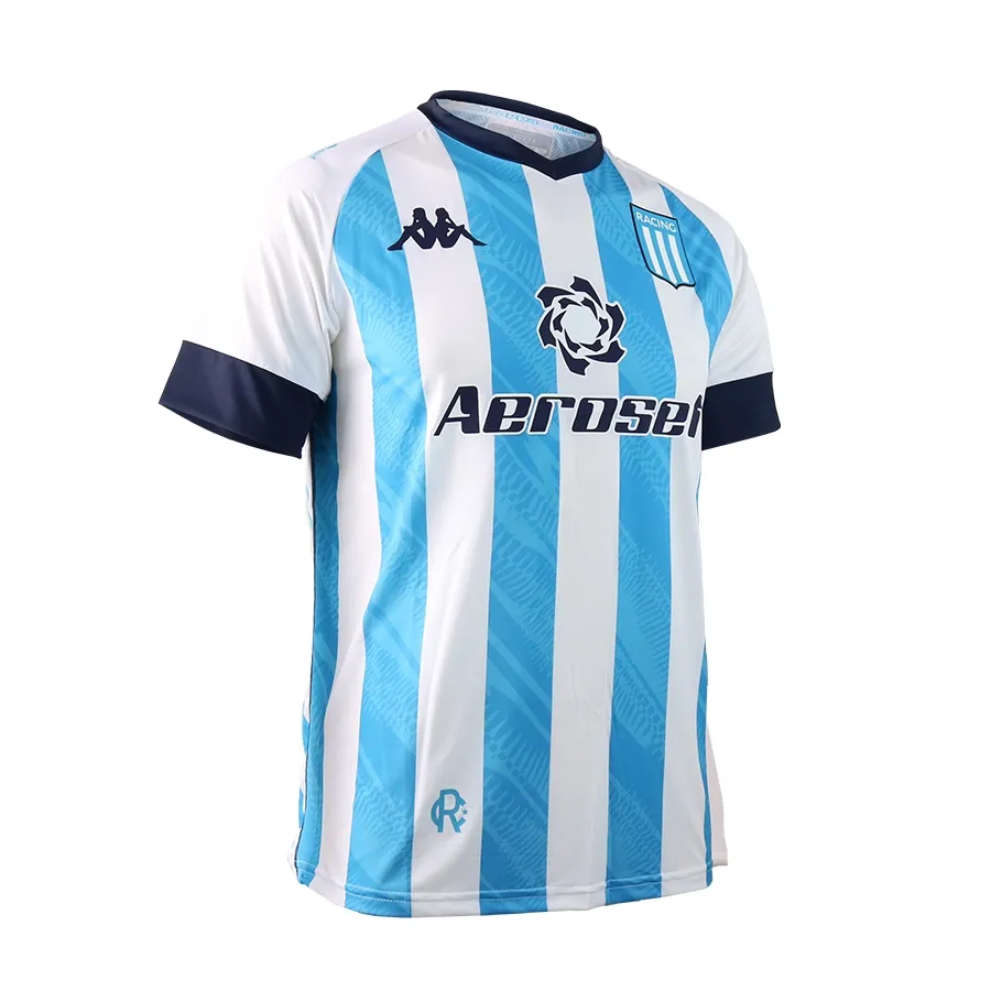 Imagen 0 de 5 de Camiseta Kappa Racing Club Kombat Home Player-CELESTE/BLANCO
