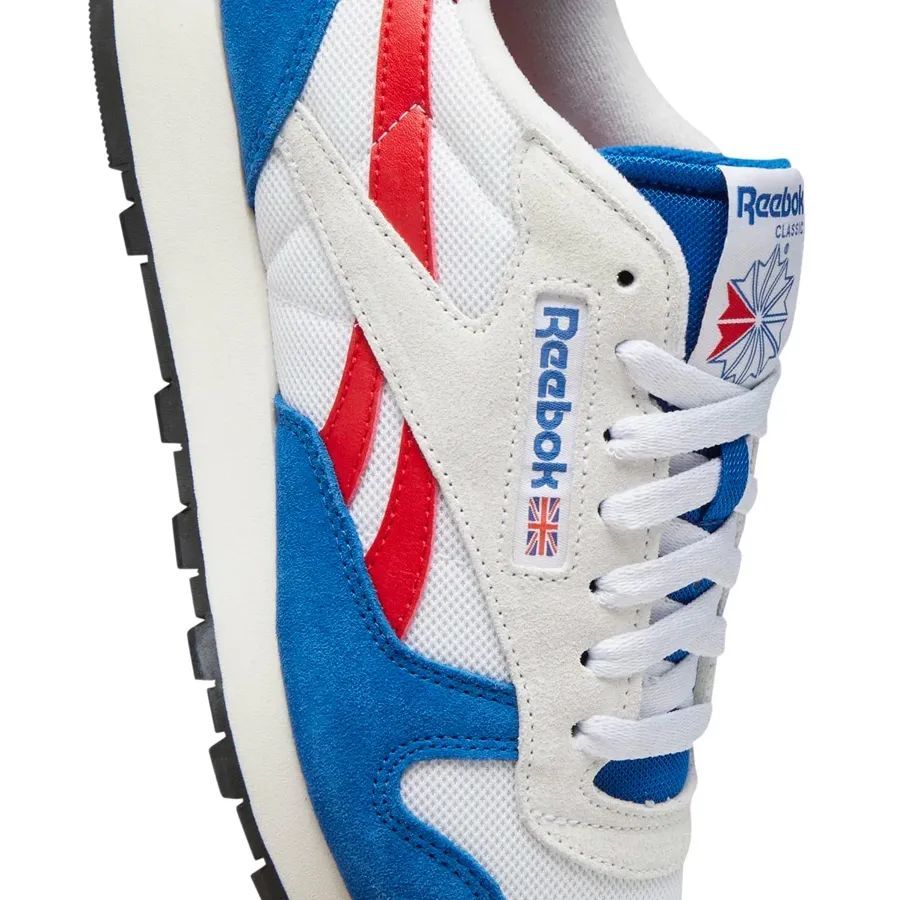 Imagen 6 de 9 de Zapatillas Reebok Classic Leather-BLANCO/AZUL FRANCIA/GRIS