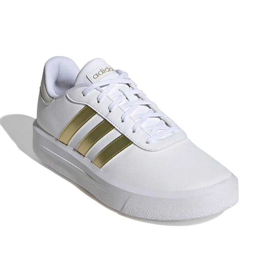 Imagen 1 de 7 de Zapatillas adidas Court Plataform-BLANCO/DORADO