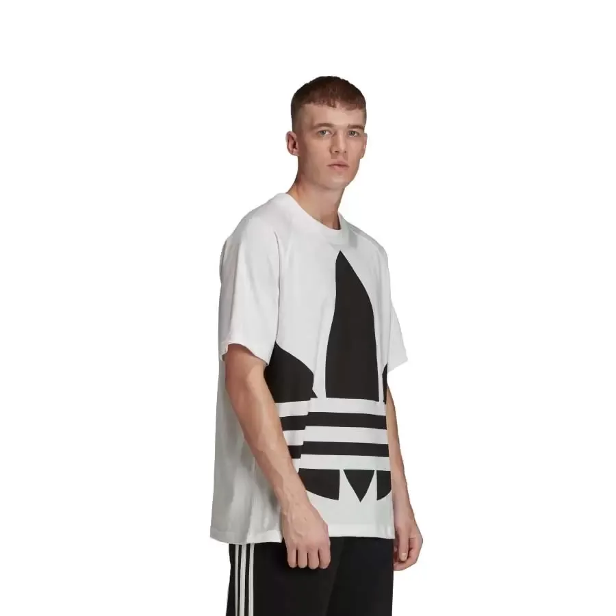 Imagen 3 de 6 de Remera adidas originals Bg Trefoil Tee-BLANCO/NEGRO