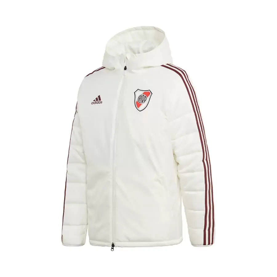 Imagen 0 de 4 de Campera adidas De Invierno River Plate-BLANCO