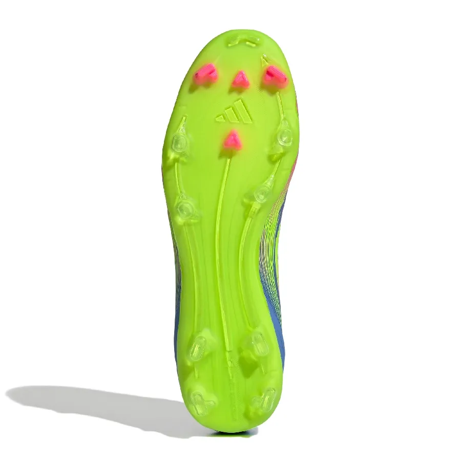 Imagen 4 de 7 de Botines adidas F50 League Fg/Mg-AZUL/AMARILLO FLUOR/ROSA FLUOR